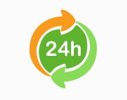 24時間体制イメージ 24時間体制イメージ